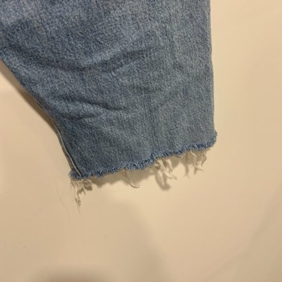 Levis 501 CT Mens Denim Cutoff Shorts Button Fly Blue Size W36 L30 - Picture 8 of 9